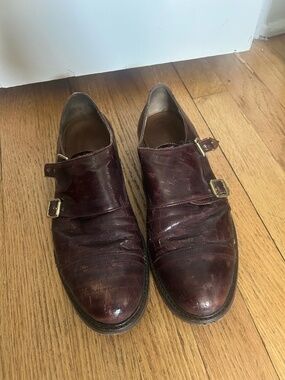 Rutz Portugal Dark Purple Cork Double Monk Strap Oxford Shoes